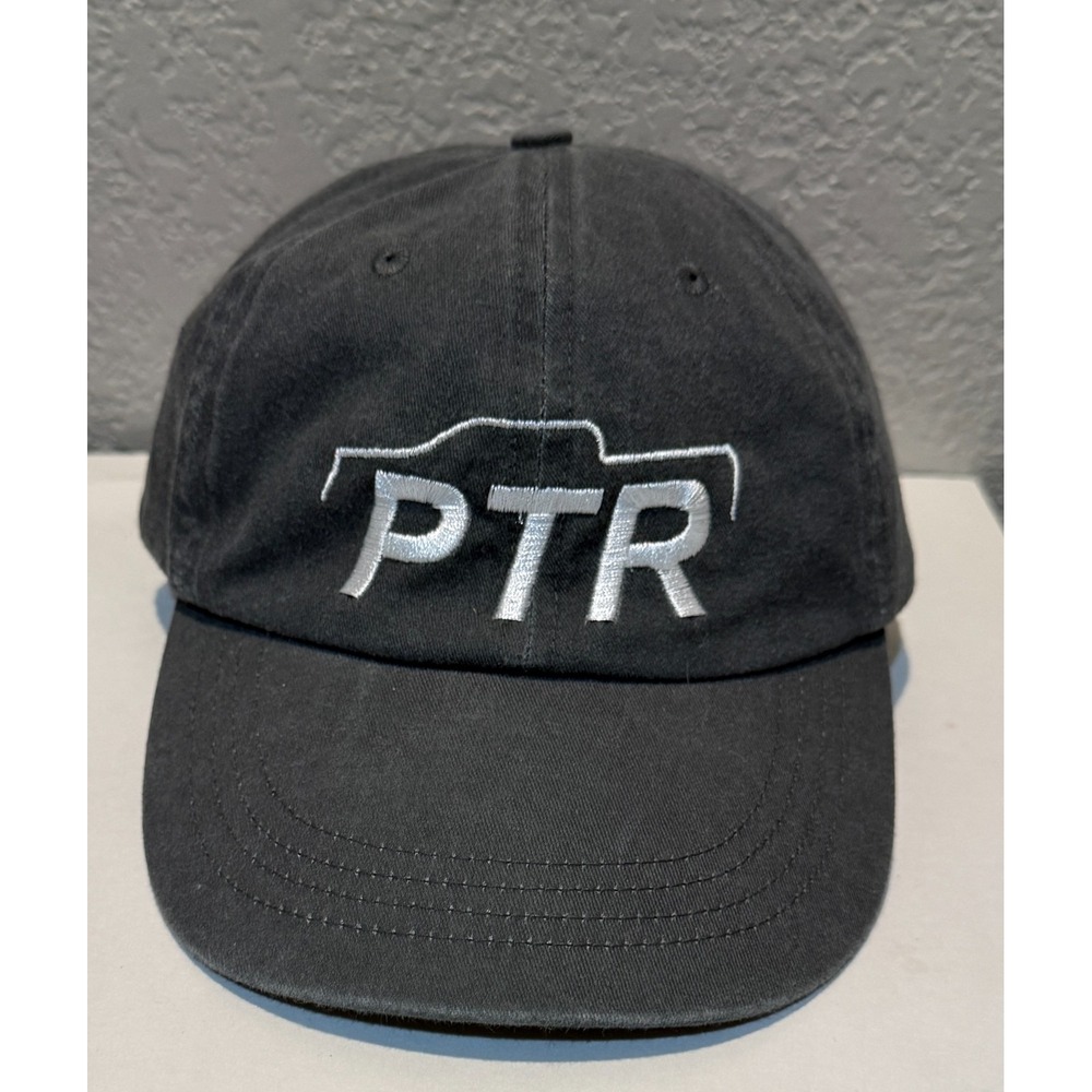 Anvil PTR Hat Premier Truck Rental Strapback Gray Cap White Logo Embroidered